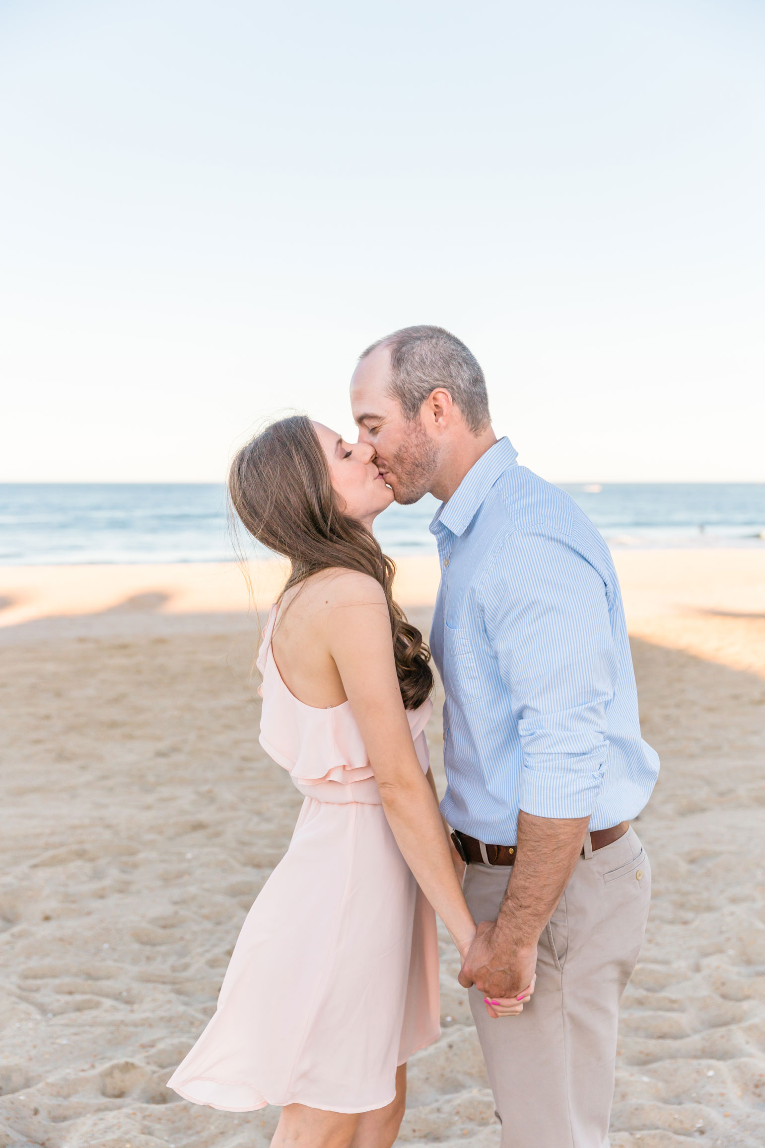 holding hands kiss Manasquan Inlet