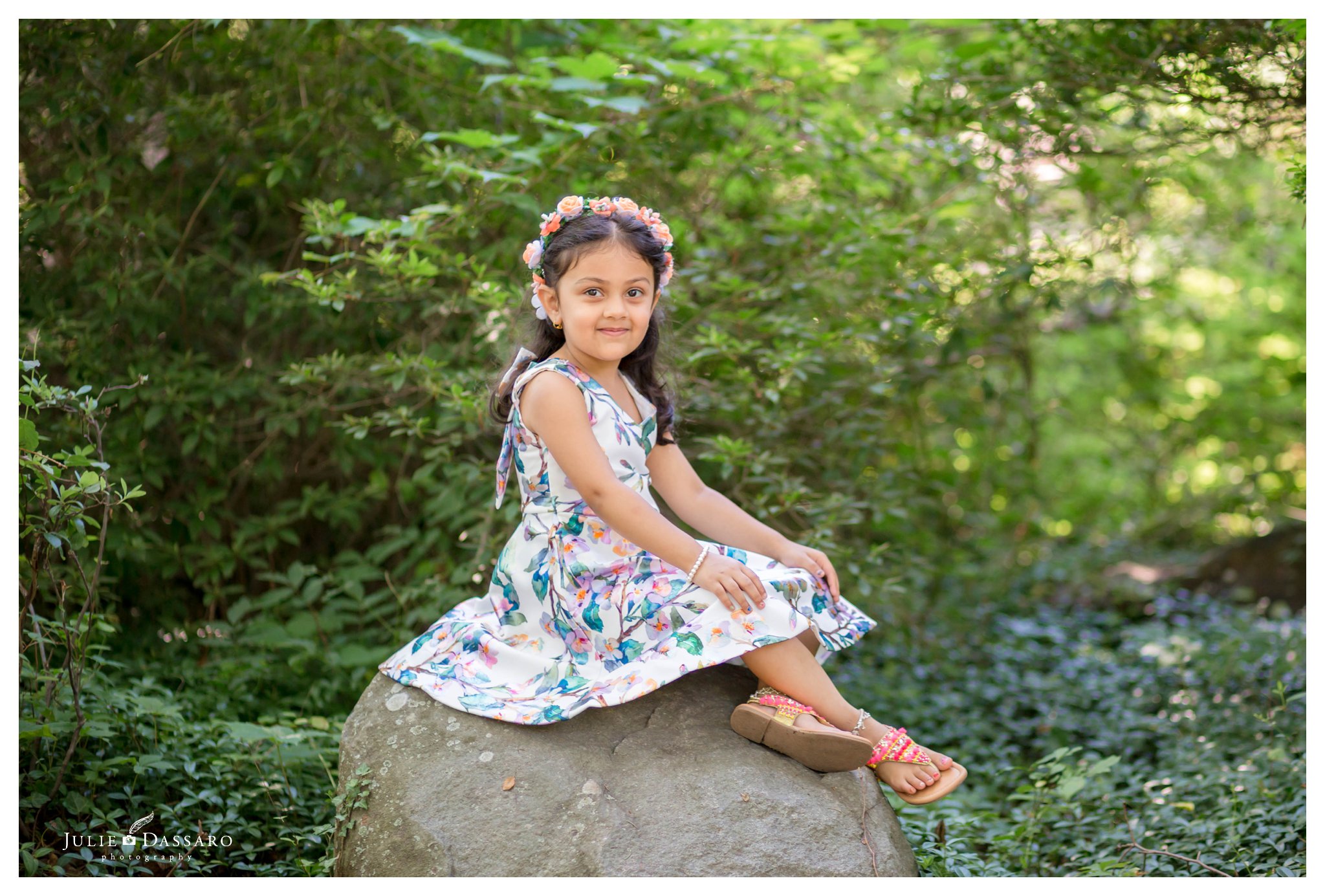 child portrait flower crown