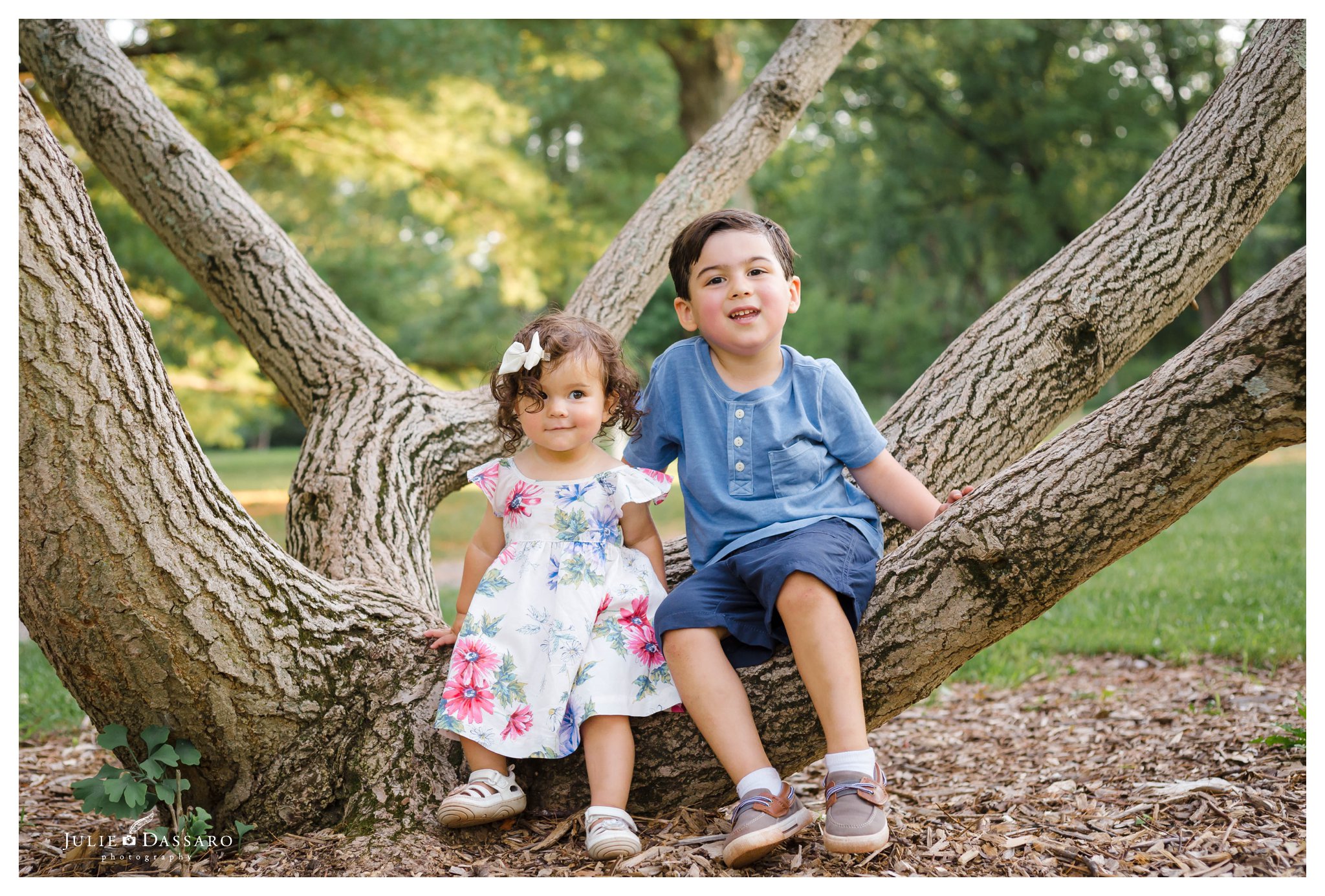 Siblings sitting in a tree central NJ