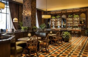 Graduate cafe inside The Graduate Hotel in Princeton NJ that is perfect for working and meeting clients