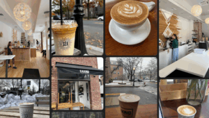 Sakrid coffee shop in Princeton is amazing for instagram worthy photos and working or making content
